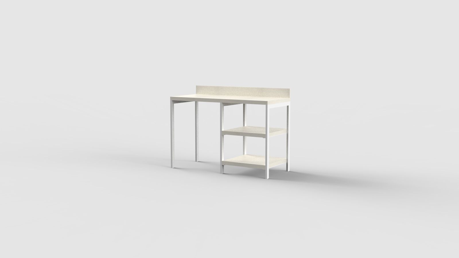 Прямоугольный стол с полками для контракта Mobilspazio ARCH-00076414 - Вид №23