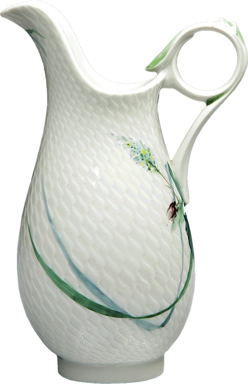 89193 Meissen Кувшин 1,5л "Игра волн, рельеф, дикая флора" Фарфор 