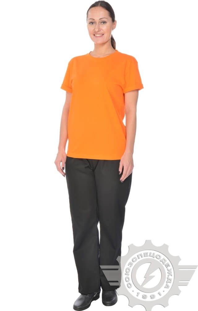 4958210 Футболка оранжевая  Одежда для официантов  размер M (46-48) Спецодежда  - Вид №9