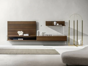 ZANETTE Настенная стенка для хранения, лакированная дубом Day moove