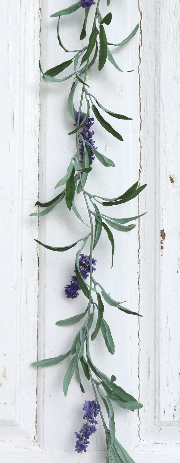 2917 222 a2 Гирлянда из искусственной лаванды, 182 см, темно-фиолетовый H-andreas  - Вид №2