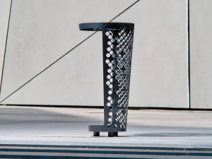 Наружная стальная стойка для мусора