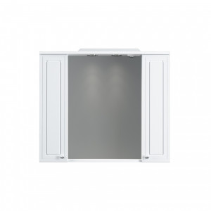 M41MPX0851WG зеркало частично зеркальный шкаф 85 см с подсветкой белый глянец Damixa Palace One