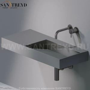 L014T1RPV4.116 Подвесная раковина настенная прямоугольная A. e T. Italia P35 серая