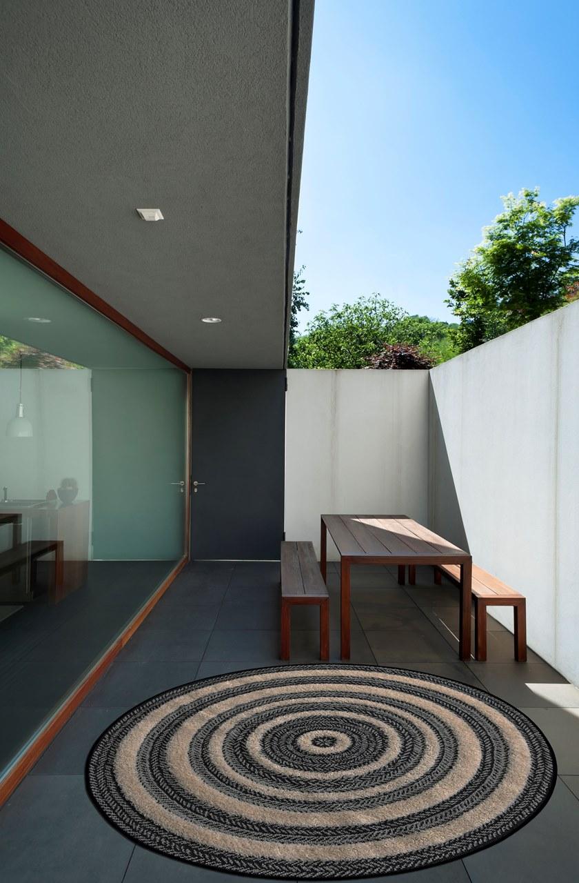 De Dimora Полипропиленовый коврик в круглую полоску для улицы Outdoor sun-id-1394365 - Вид №2