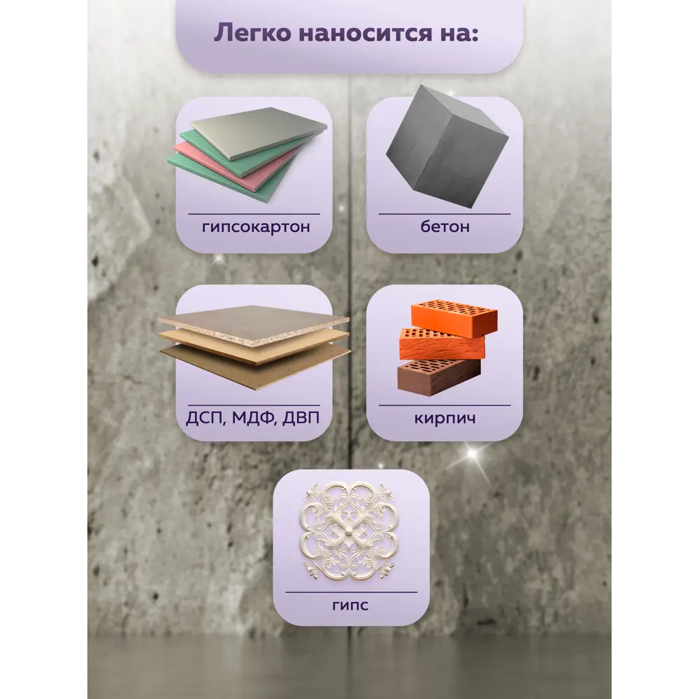 Штукатурка декоративная Farbitex Profi Арт-бетон цвет серый 7 кг STLM-2197392 - Вид №7