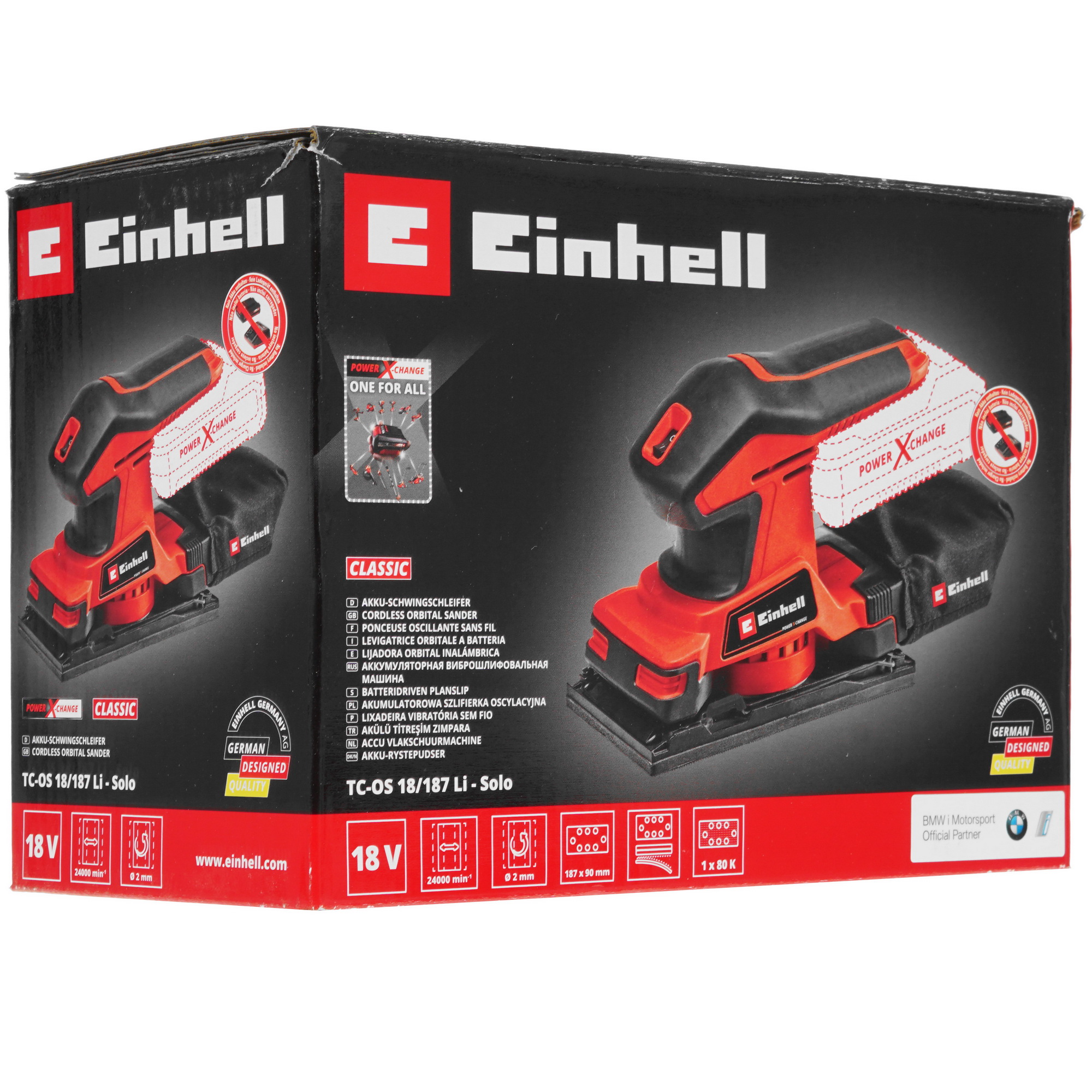 Виброшлифовальная машина Einhell PXC TC-OS 18/187 Li- Solo Power X Change 18V  , Без ЗУ, Без АКБ 5341323 STDN-0055278 - Вид №7