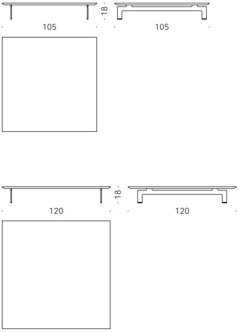 DE PADOVA Квадратный мраморный журнальный столик Flying landscape sun-id-1483204 - Вид №2