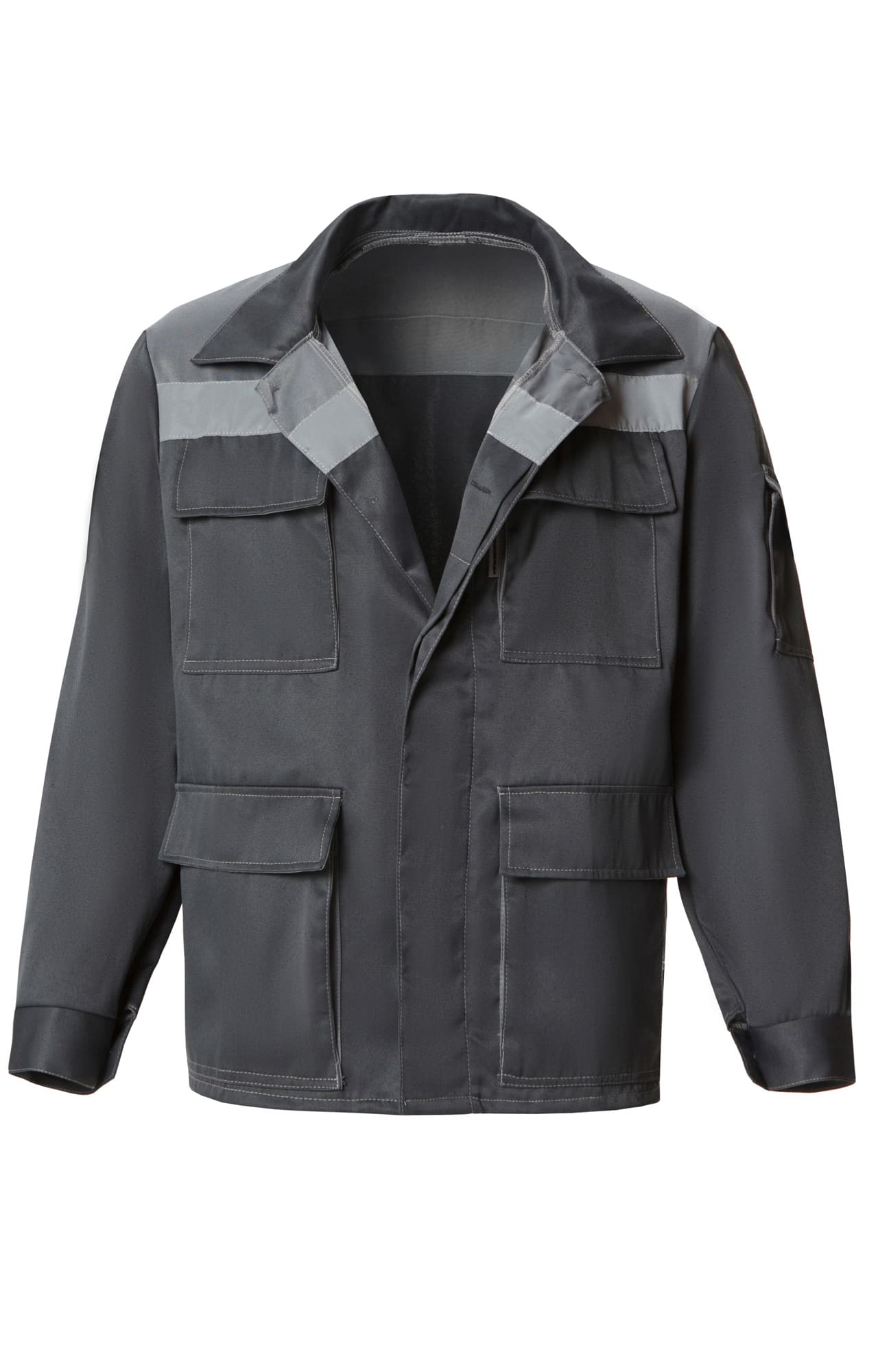 63825 Костюм "Коммунальщик" с СОП темно-серый светло-серый  Летняя спецодежда  размер 44-46/170-176  - Вид №3