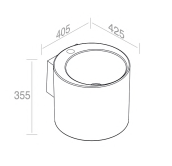 L102T0R1V1.100 Подвесная раковина круглая A. e T. Italia SPOT Белый глянцевый AeT ITALIA - Вид №1