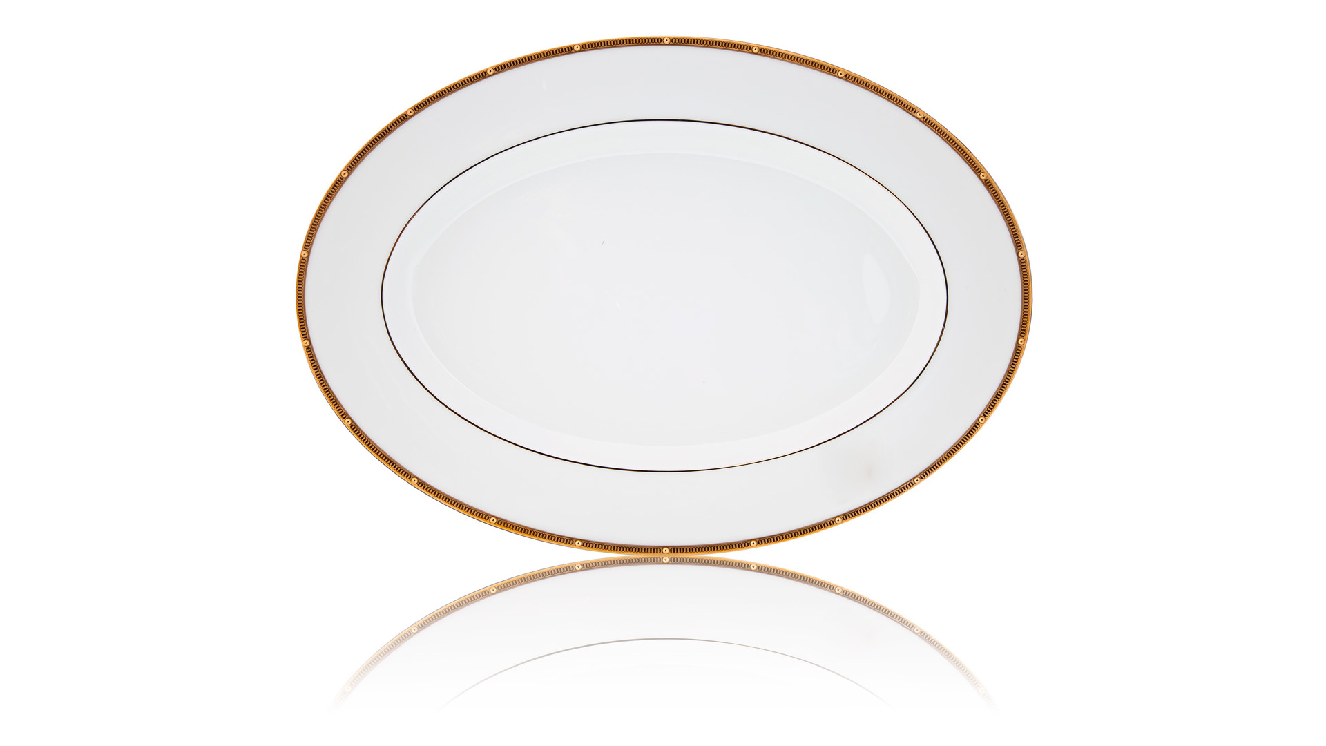 10665471 Noritake Сервиз столовый Noritake "Рочель,золотой кант" на 6 персон 21 предмет Фарфор костяной  - Вид №1