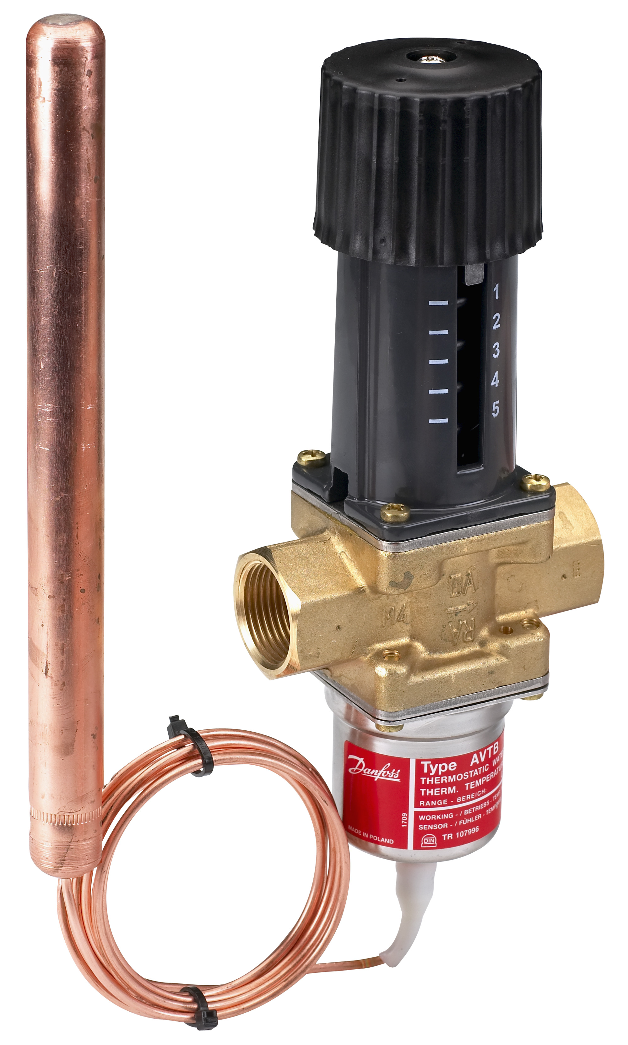 Danfoss Регулятор температуры AVTB AVTB PN16 15/1,9/30-100/2,3M/н.р. 003N5141  - Вид №13