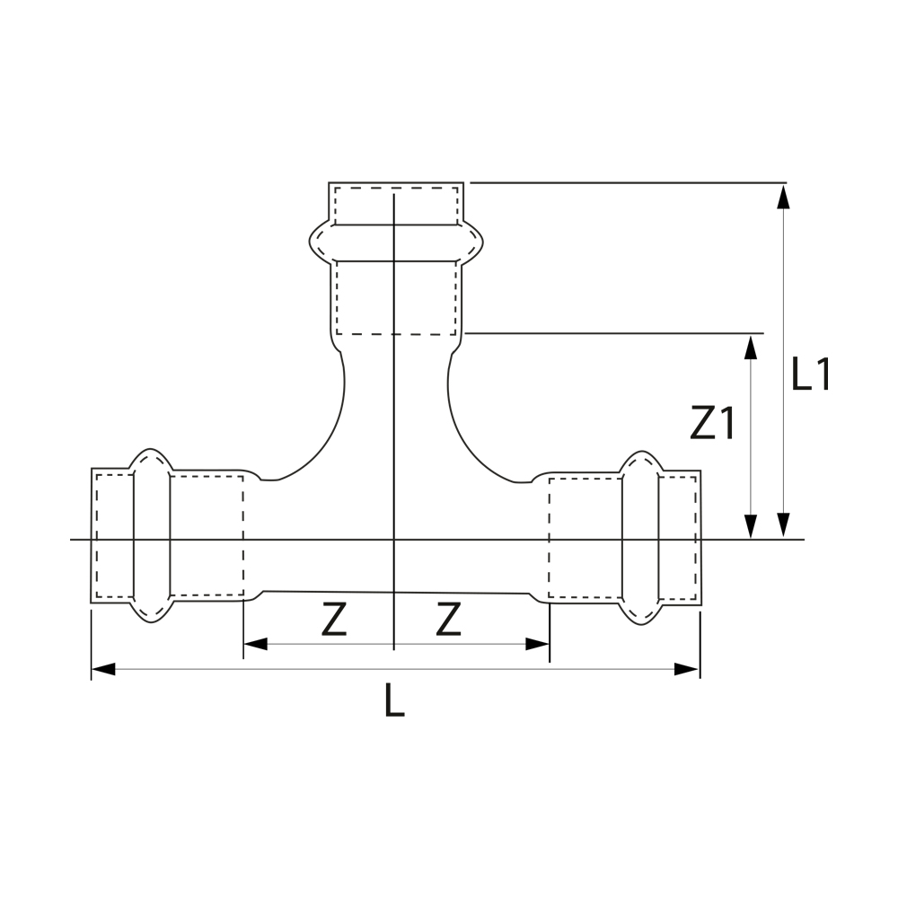 PS4130G0420642 Тройники Tece  - Вид №1