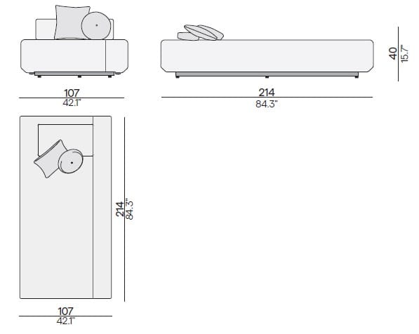 Ткань сад кровать MANUTTI Kumo ARCH-00147966 - Вид №5