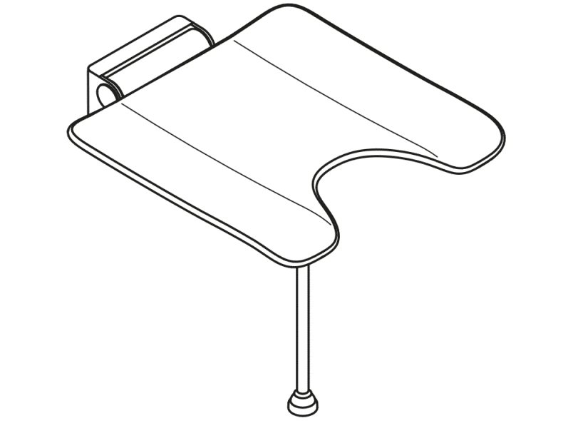 900.51.21460 складное сиденье HEWI System 900 - Вид №6