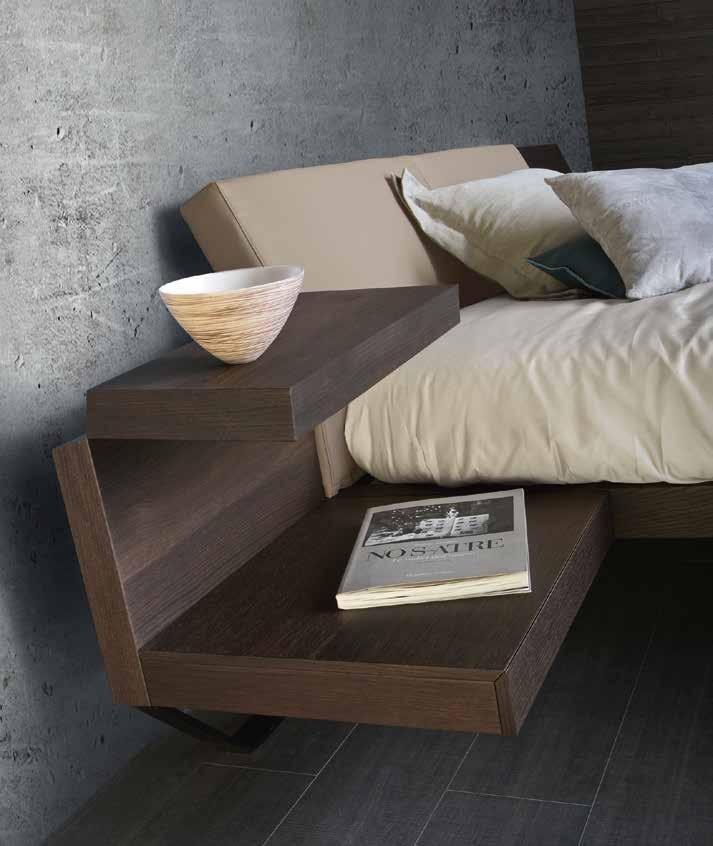 ZANETTE Двуспальная кровать из дерева со встроенными прикроватными тумбочками sun-id-1380672 - Вид №3