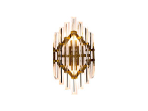 Светодиодный настенный светильник из латуни и стекла