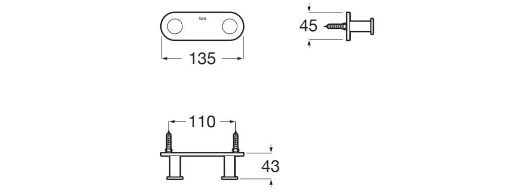 Металлический двойной халат Roca Hotels ARCH-00032174 - Вид №2