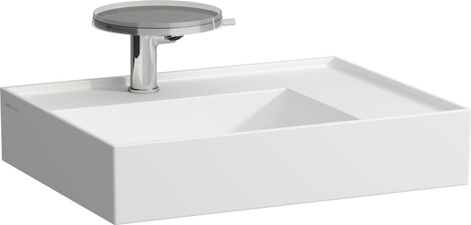 H8103340201121 Раковина с полочкой справа, со специальным скрытым сливом LAUFEN PRO - Вид №17