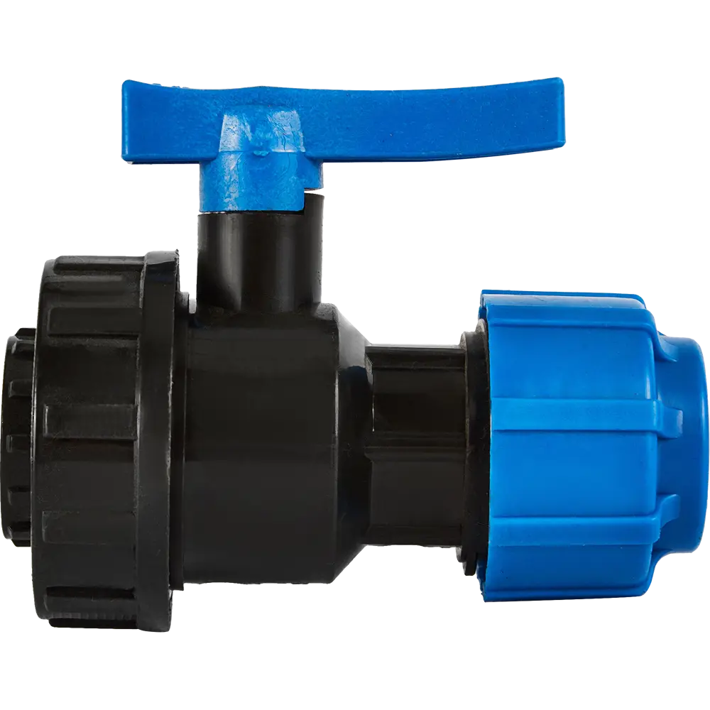 Кран разъемный ПНД Политэк для водоснабжения 25x3/4" 85358401 STLM-0062141 - Вид №1