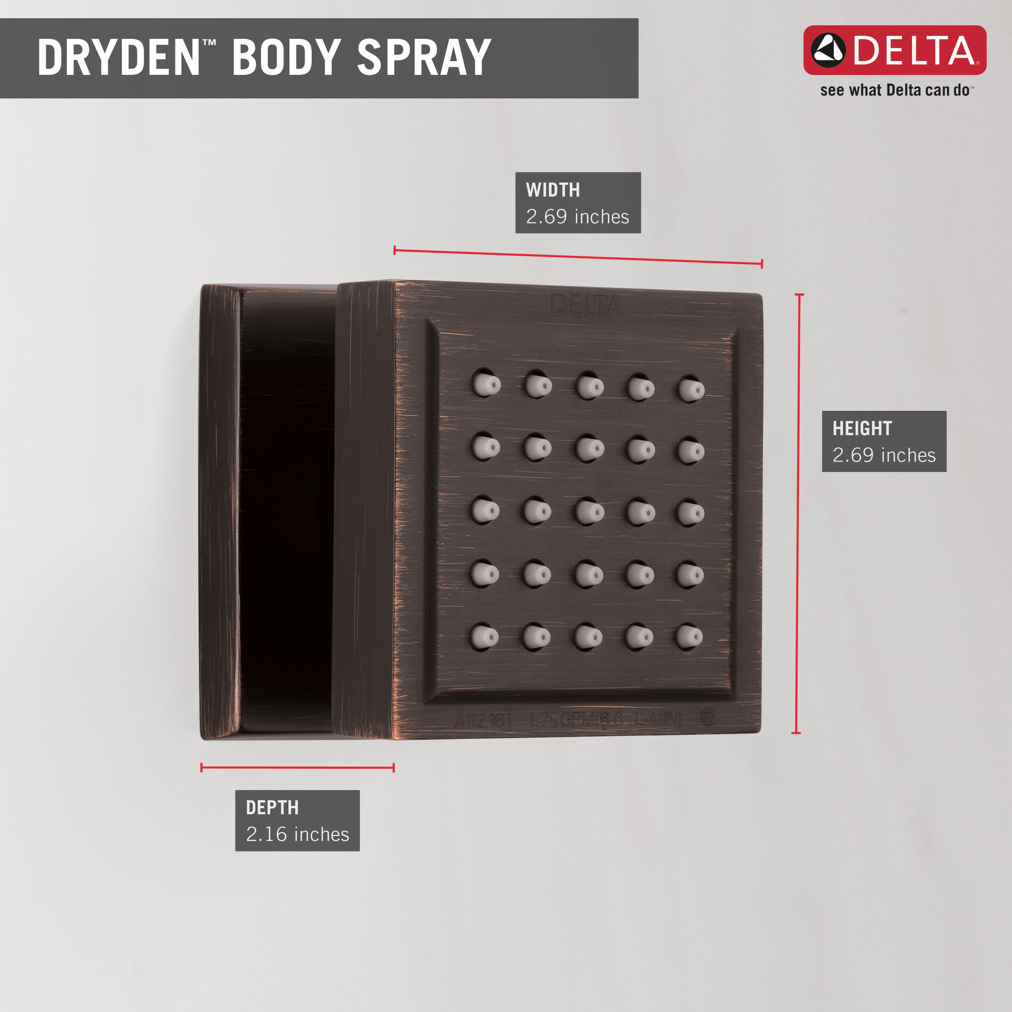 50150-RB Спрей для тела для поверхностного монтажа Delta Faucet Delta Венецианская бронза - Вид №1