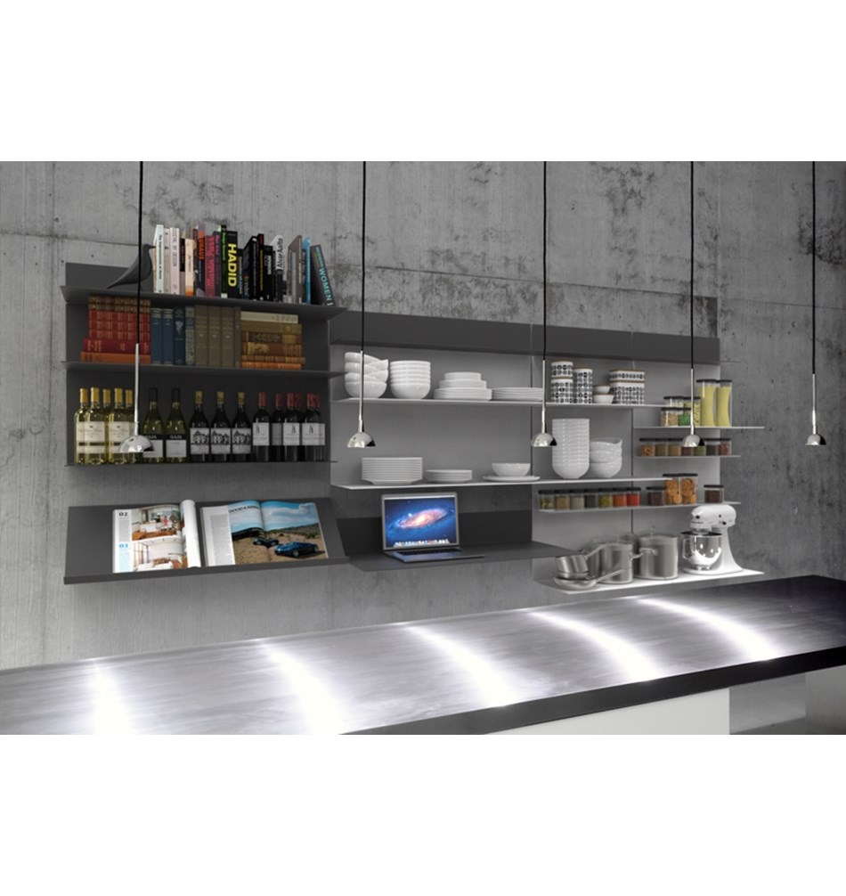 FROST Полка 4037 15x45x100cm » белая Алюминий Белый U4037-W  - Вид №2