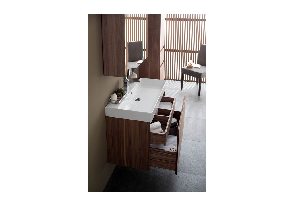 Тумба с раковиной Aquanet Нью-Йорк 85 орех 0020394700198208 - Вид №7