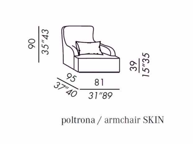 Кресло bergère из ткани Meridiani Liu ARCH-00125236 - Вид №13