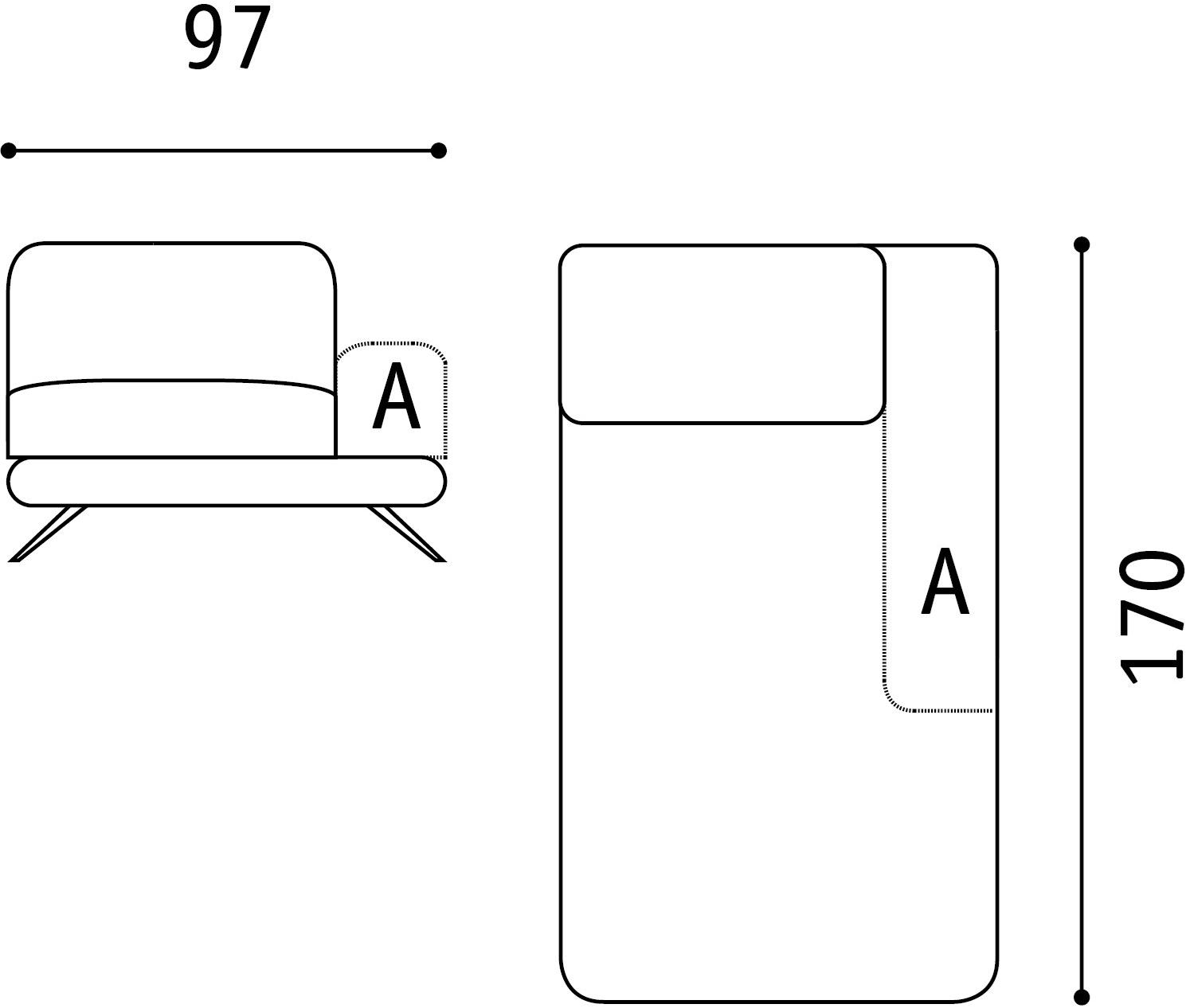 Febal Casa 3-х местный тканевый диван с подголовником Scena sun-id-1397588 - Вид №25