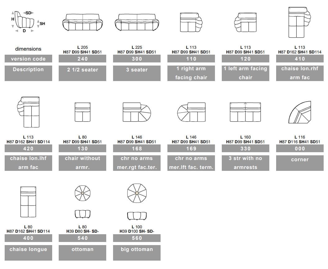 Ткань диван Calia Italia Modular ARCH-00102031 - Вид №1