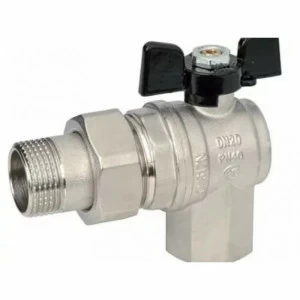 Шаровой кран Bugatti угловой 3/4 с американкой