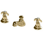 TCBW1920403L 1920 Смеситель для раковины с крестообразным шлицем и тремя отверстиями Thomas Crapper  - Вид №2