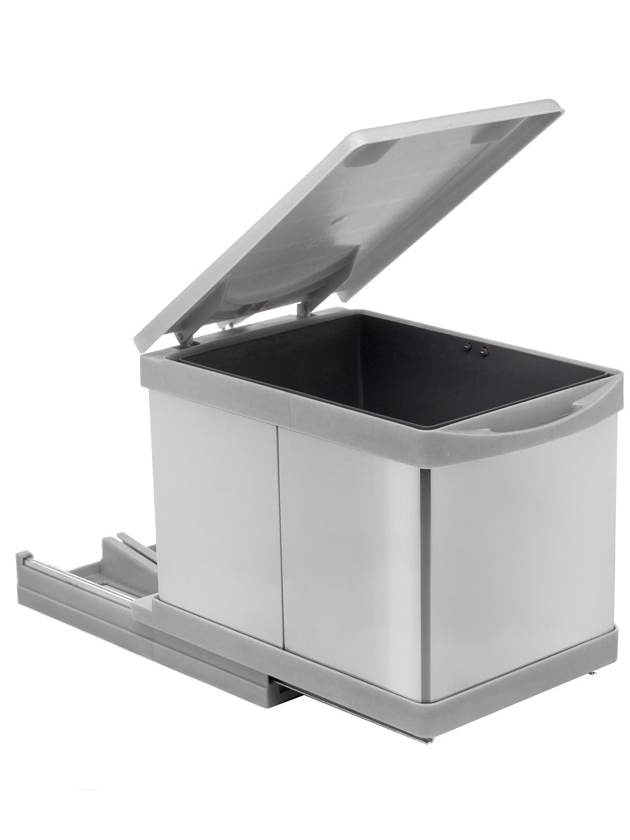 Контейнер для мусора на дверцу Beta 350/12-1 Metallic Grey NAVAKO 10018