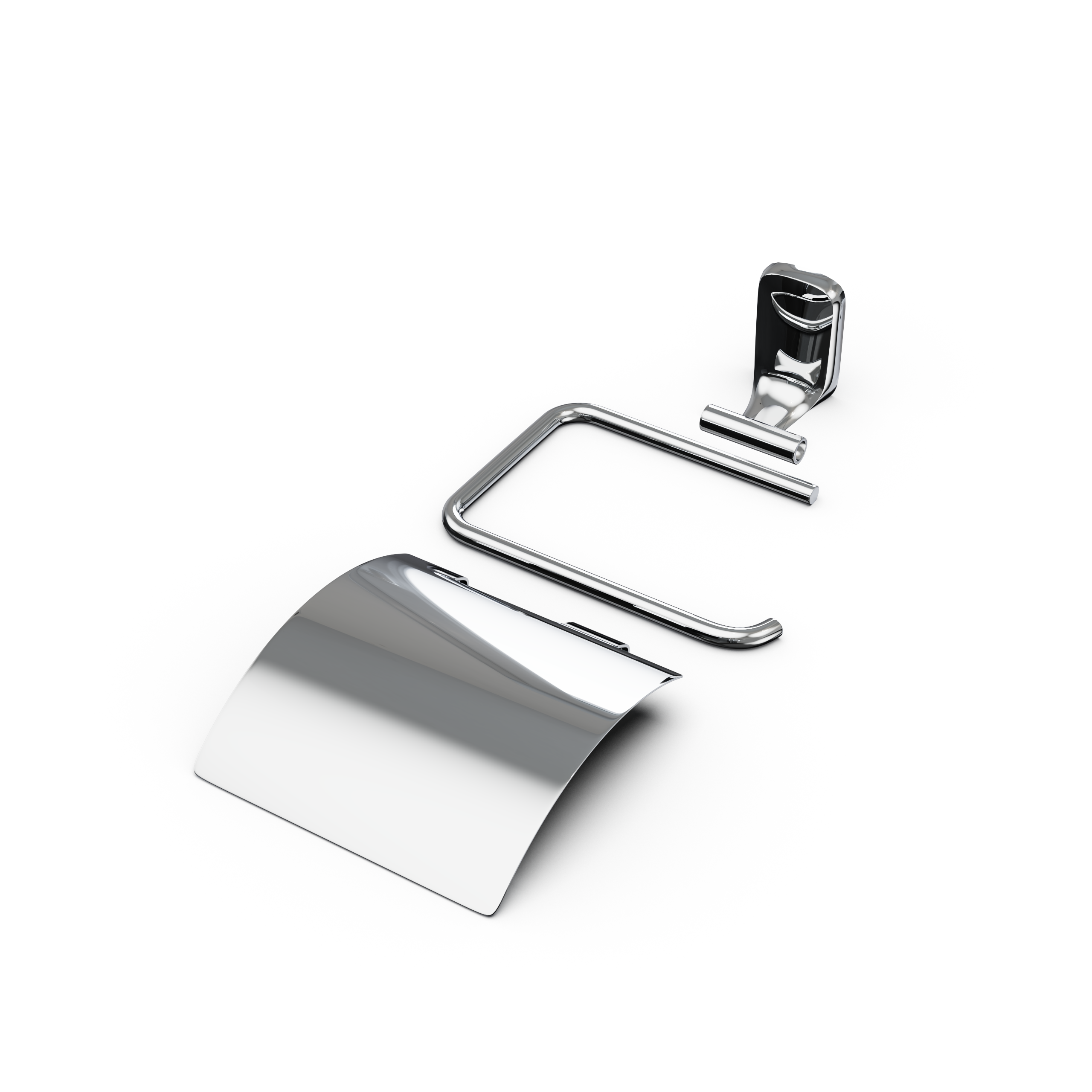 Держатель для туалетной бумаги LEMER Elegia с крышкой, хром 85202049 STLM-0059774 - Вид №2