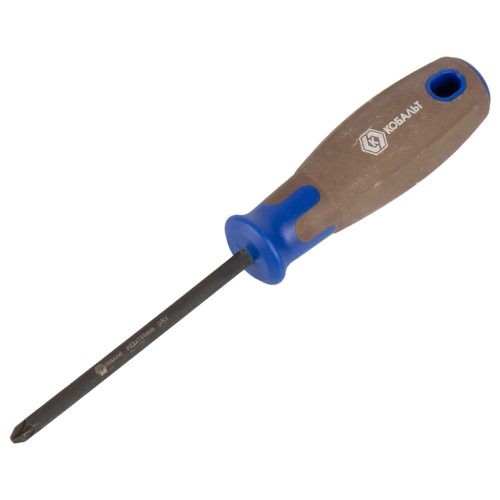 Отвертка крестовая КОБАЛЬТ PZ2x100 мм - надежный инструмент для точного монтажа 89373923 STLM-1522991
