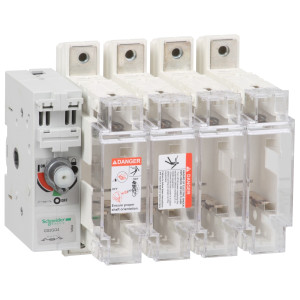 GS2GG4 Рубильник с предохранителем GS 63А 4P, 00C Schneider Electric TeSys