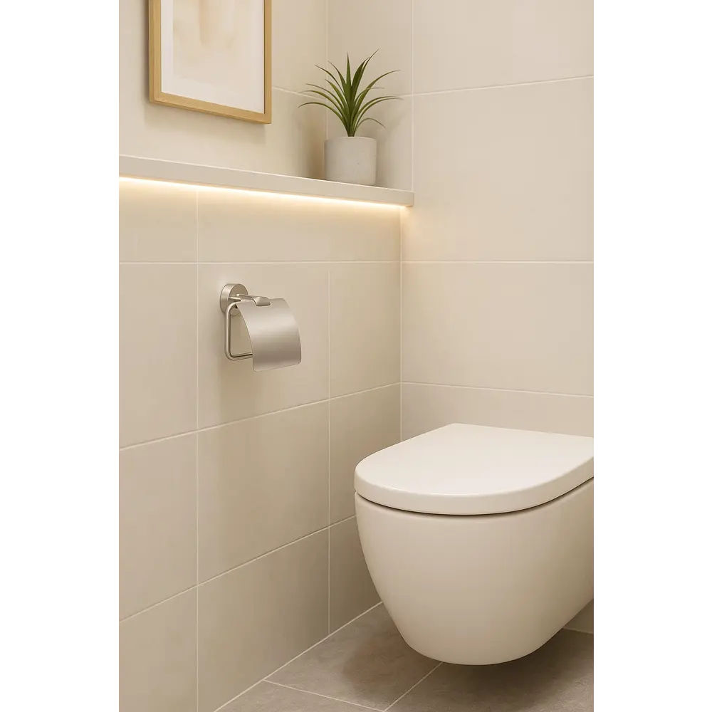 Держатель Martes для туалетной бумаги с крышкой в хромированном исполнении 89435439 Santreyd STLM-1581588 - Вид №5