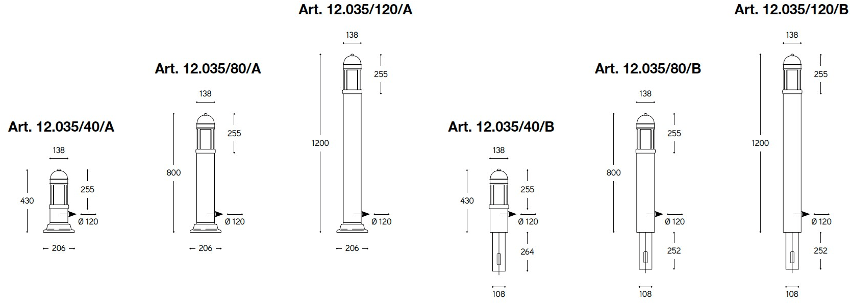 Aldo Bernardi Светодиодный столб Postierla sun-id-1477032 - Вид №3