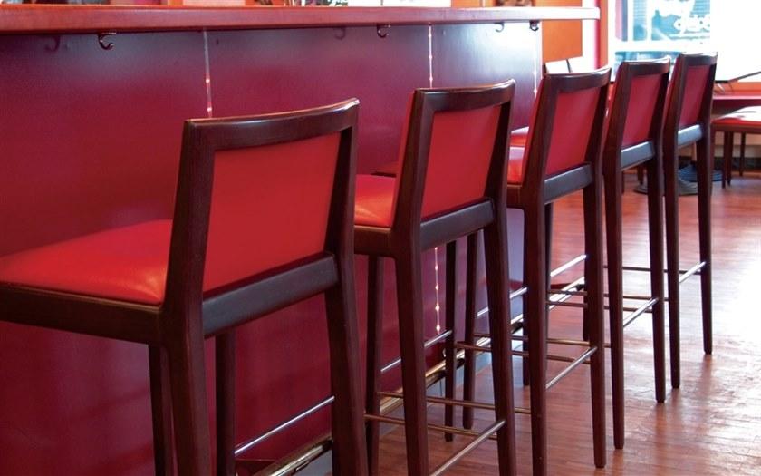 Andreu World Высокий табурет, обитый кожей Carlotta Bq0943 - Вид №3