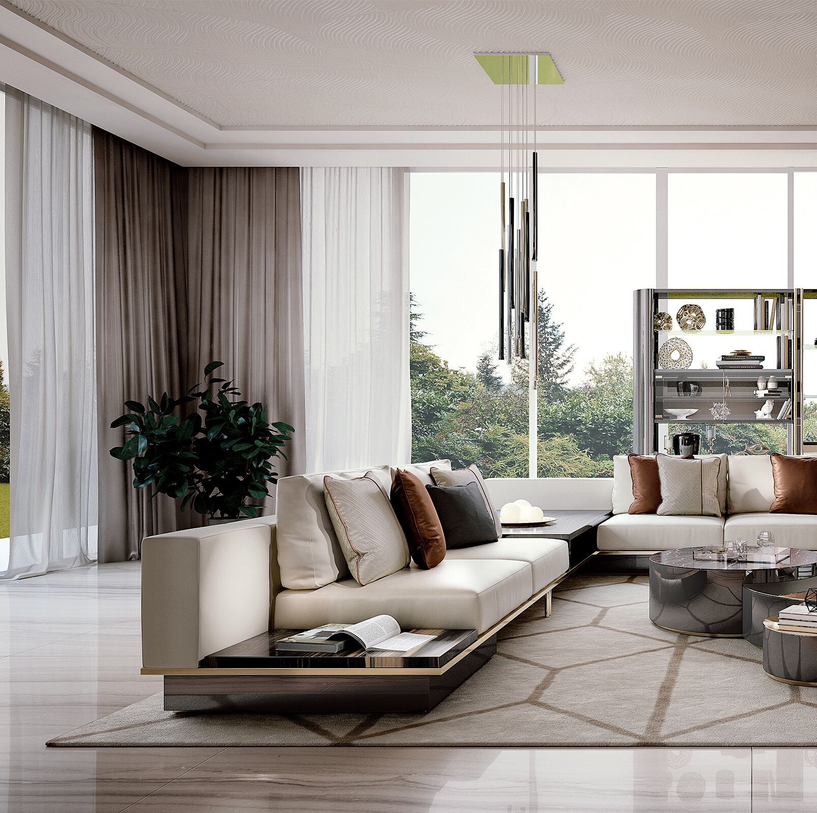 Затемняемый светодиодный подвесной светильник Bizzotto Italia Atmosphera ARCH-00018403 - Вид №2