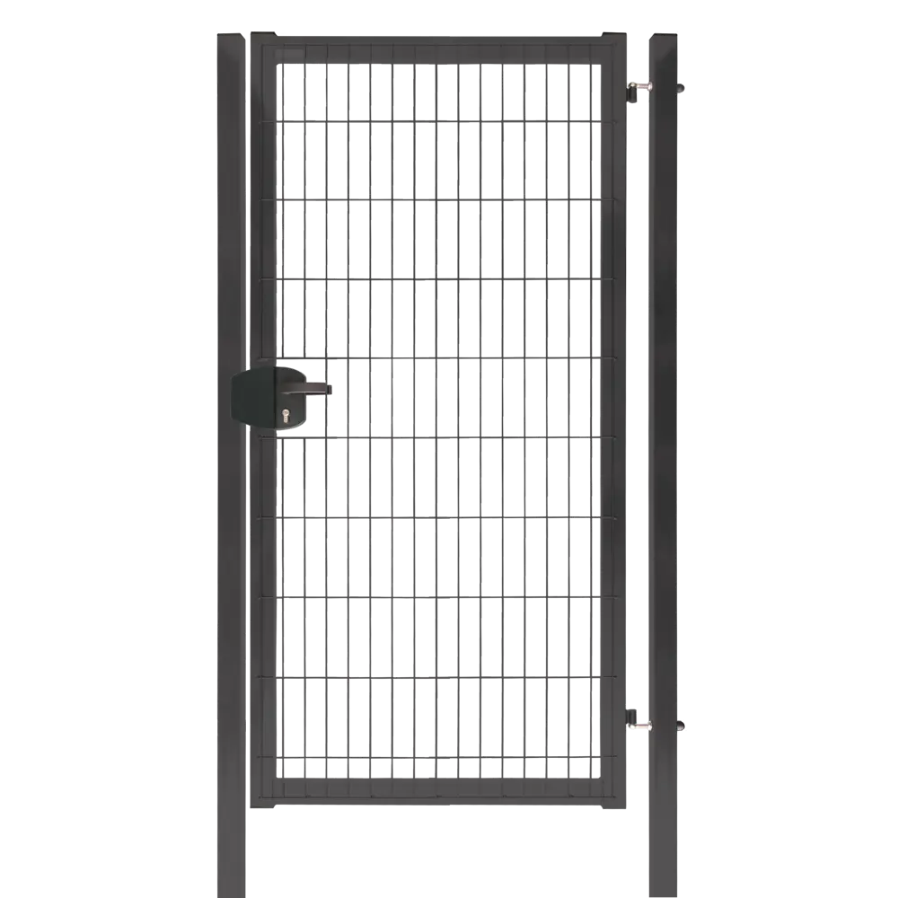 Калитка 3D Grand Line Medium 100x203 см правая универсальная RAL 7024 серый STLM-2020474