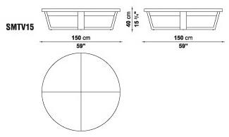 Maxalto Круглый журнальный столик из массива дерева Xilos sun-id-1479956 - Вид №3
