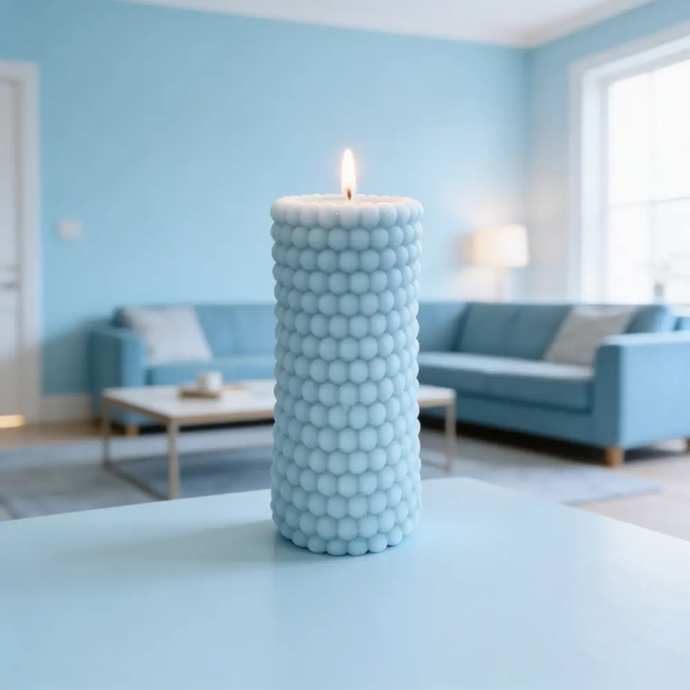 Античная свеча Бусы 9.5 цвет голубой Santreyd STLM-2186440 - Вид №6