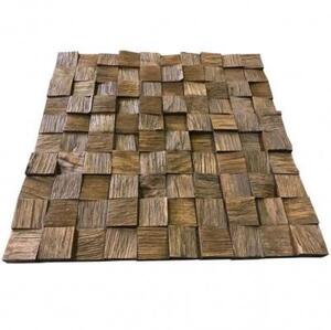 Мозаика и 3D панели из дерева Tarsi 3D 3d Колотый 1.0.13.1 Дуб Селект 3д (мозаика панели), рельефная (3Д (мозаика панели), Рельефная) 300х300 мм.