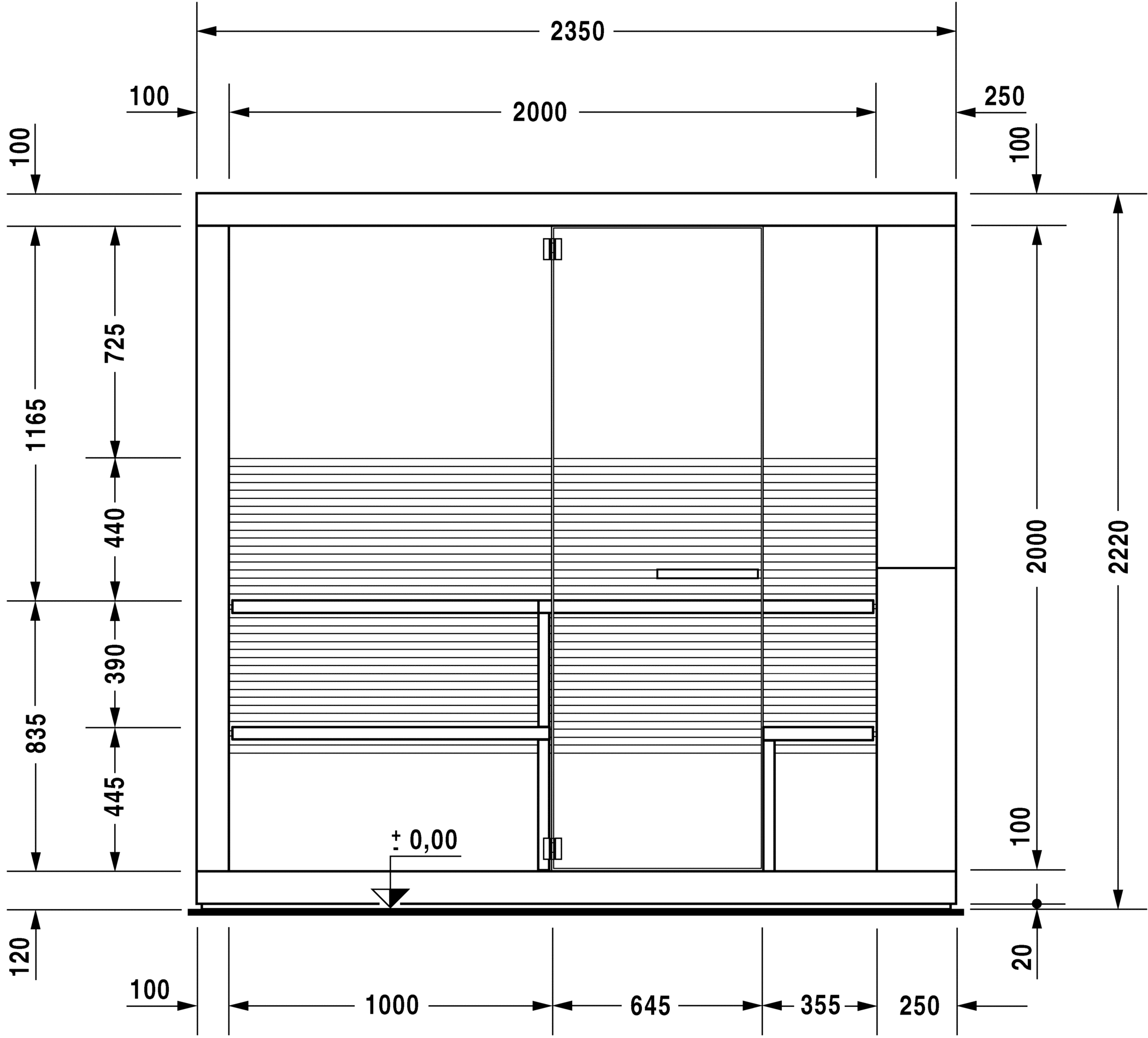 750222002011000 Сауна Inipi, отдельно стоящая Inipi #7502 2350 x 1186 x 2220 мм
Исполнение: белый глянцевый (декор) Белый глянцевый декор Duravit  - Вид №3