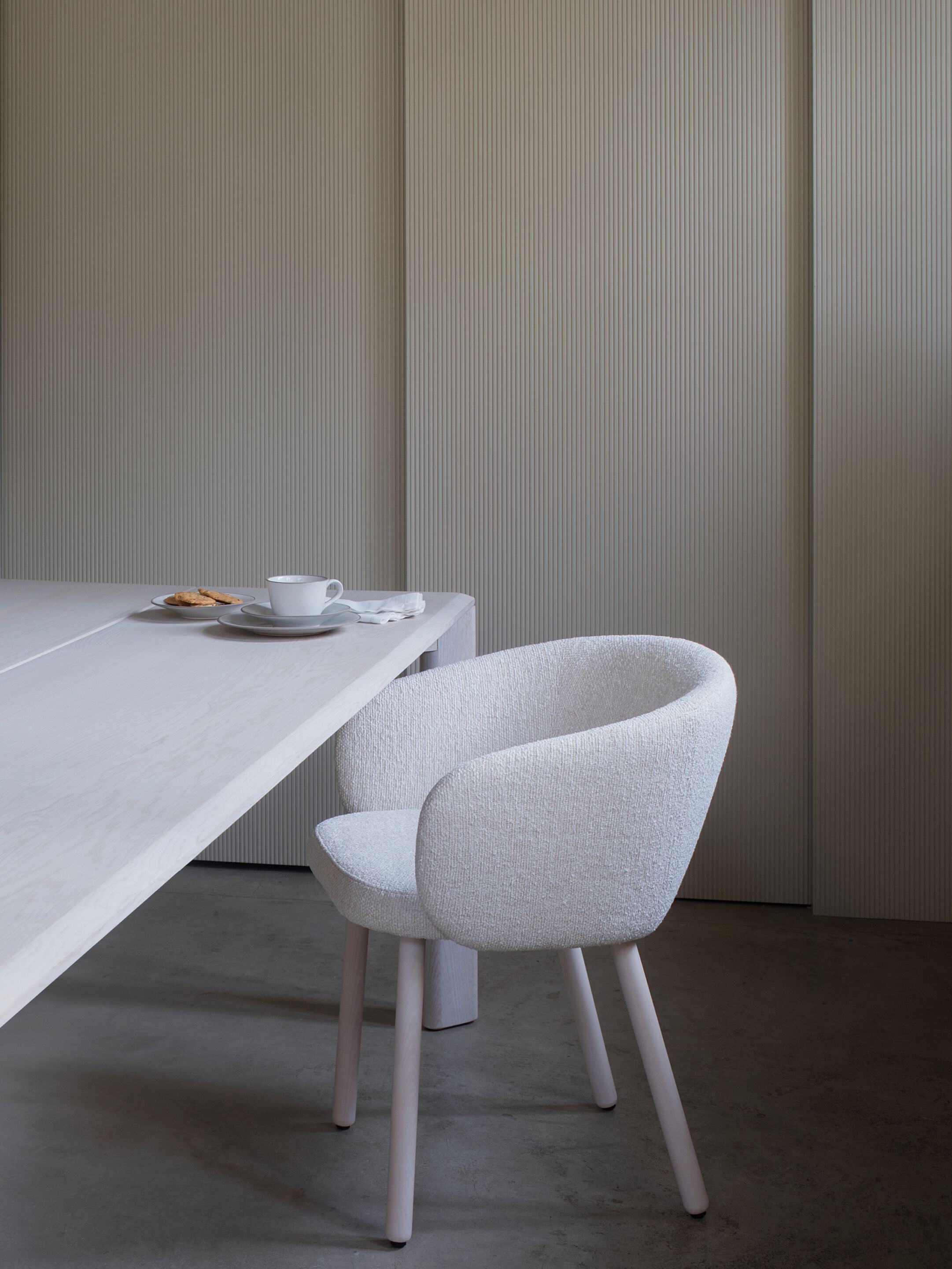 Мягкий тканевый стул с подлокотниками EXPORMIM HUMA ARCH-00102955 - Вид №2