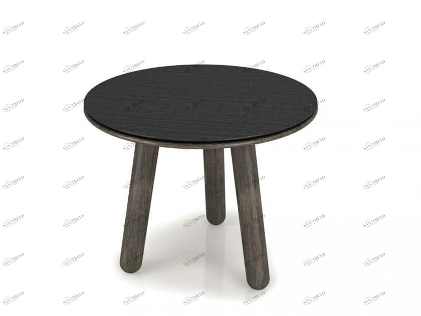 Huppé Круглый журнальный столик из березы со стальной столешницей Inverse 5571s - 5572s HUPPE