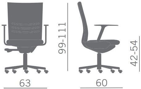 Kastel Офисное кресло с регулируемой высотой и подлокотниками King sun-id-1471225 - Вид №2