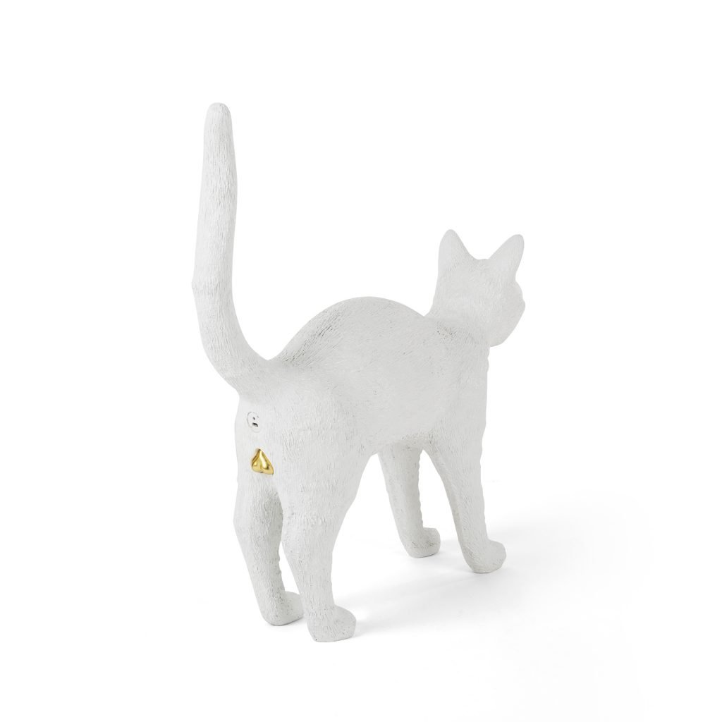 Настольная лампа белая 20,7х46 см Jobby The Cat White 15040 SELETTI ЖИВОТНЫЕ, КОШКА 00-3882462 Бежевый;белый  - Вид №2