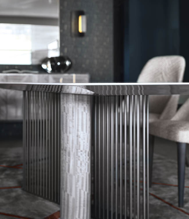 4800 Moonlight прямоугольный стол в форме лодки - giorgio collection - Вид №3